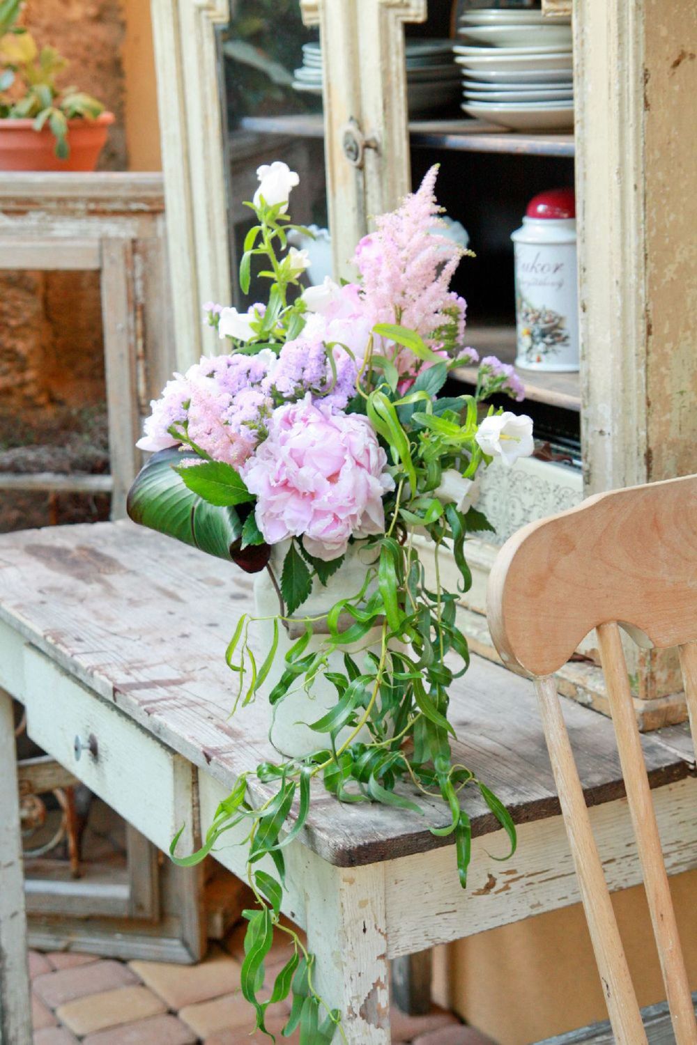 Aranžmán s vidieckym a romantickým nádychom...