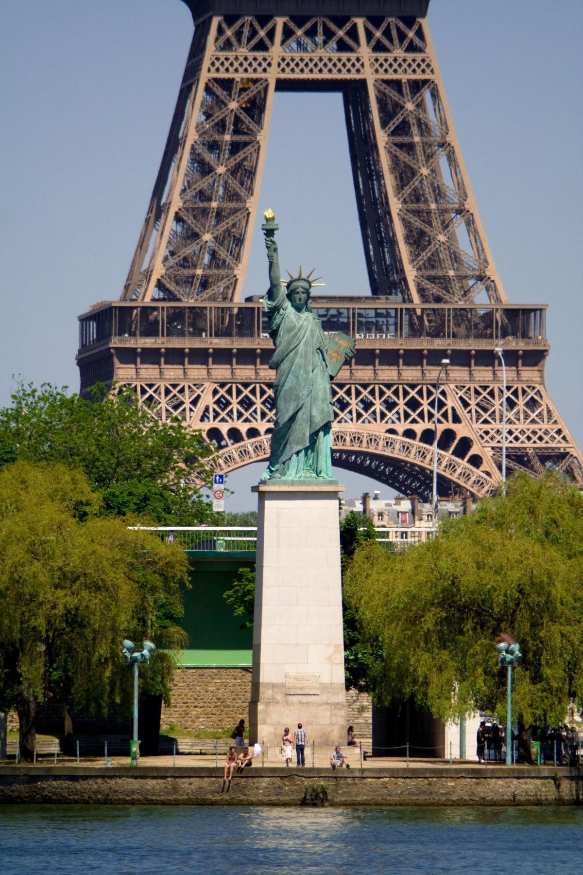 Paríž, Francúzsko, Socha slobody, Eiffelova veža