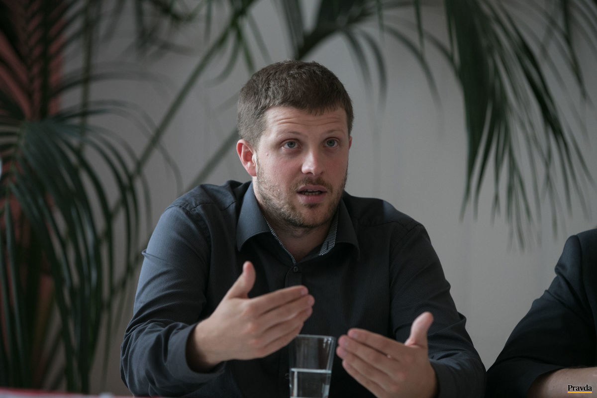 Brniansky námestník primátora Matěj Hollan (na...