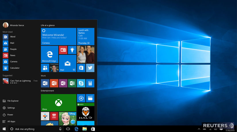 Microsoft, Windows 10, počítač