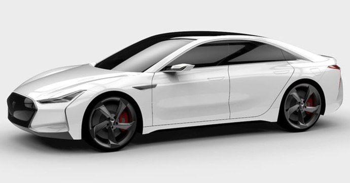 Čínska kópia Tesly S nevyzerá vôbec zle....