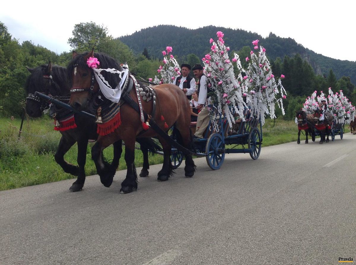 Konský vozový sprievod je erbovým podujatím...