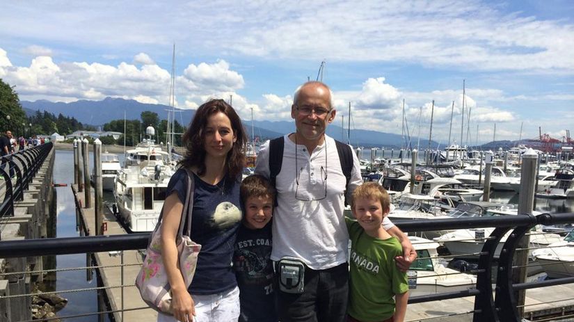 Na potulkách s manželkou Slávnkou, synmi...