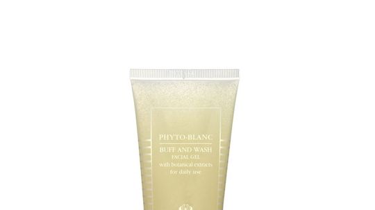 Sisley Phyto-Blanc Buff and Wash facial gel.