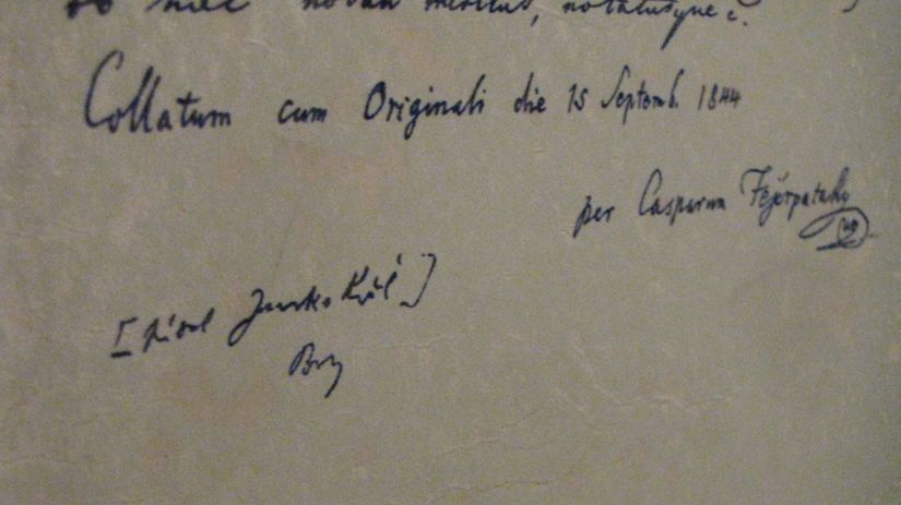 Kópia odpisu, ktorý urobil Janko Kráľ z...