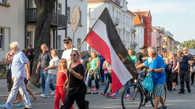 Nemecko, utečenci, protest, Heidenau