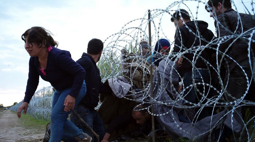Maďarsko, plot, utečenci,