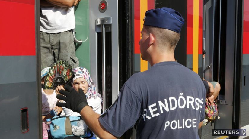 Budapešť, migranti, vlaky