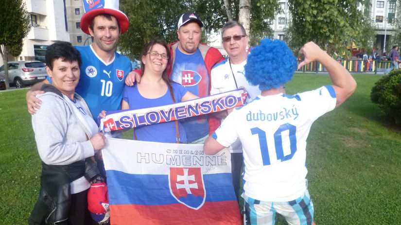 Slovenskí fanúšikovia.