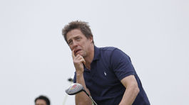 Rok 2010: Herec Hugh Grant pri golfe.