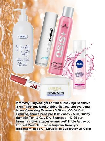 Výbava na starostlivosť po cvičení.