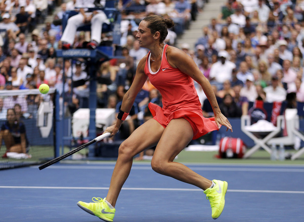 Talianka Roberta Vinciová počas finálového duelu.