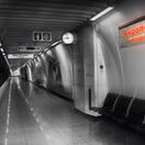 Akropola, metro, Atény, Grécko, vlak, čakáreň