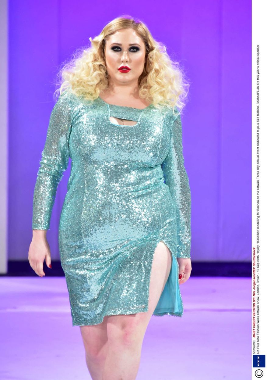 Hayley Hasselhoff počas prehliadky značky...