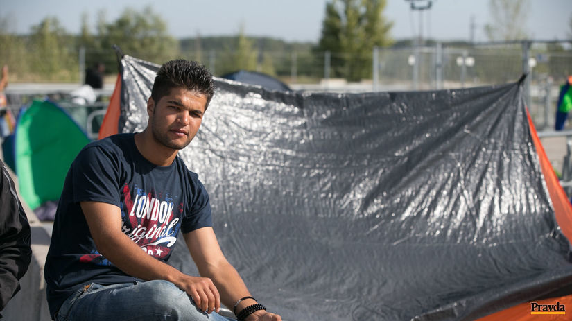 Nickelsdorf, utečenecký tábor, utečenec