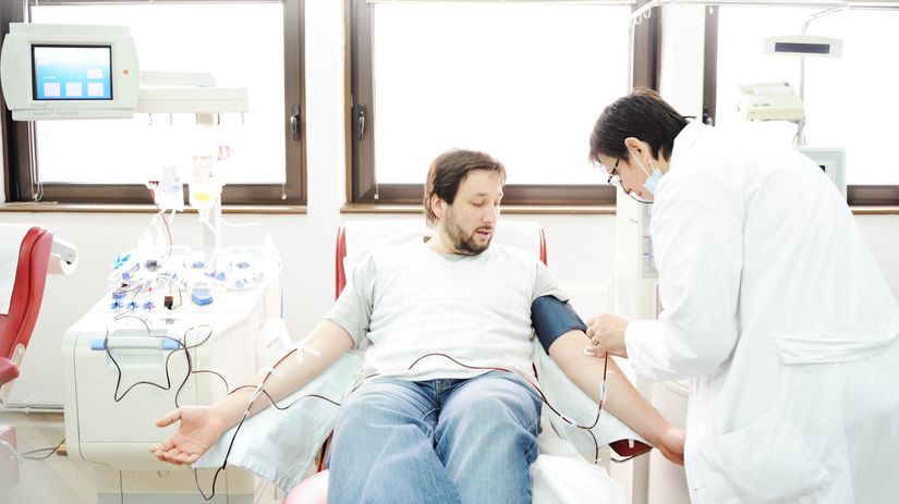 transfúzia, odber krvi