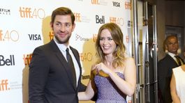 Herečka Emily Blunt s manželom Johnom Krasinskim.