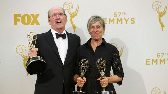 Herec Richard Jenkins a herečka Frances...