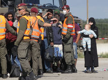 utečenci, migranti, Nickelsdorf