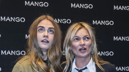Cara Delevingne (vľavo) a Kate Moss