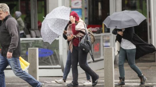 počasie, dážď, vietor