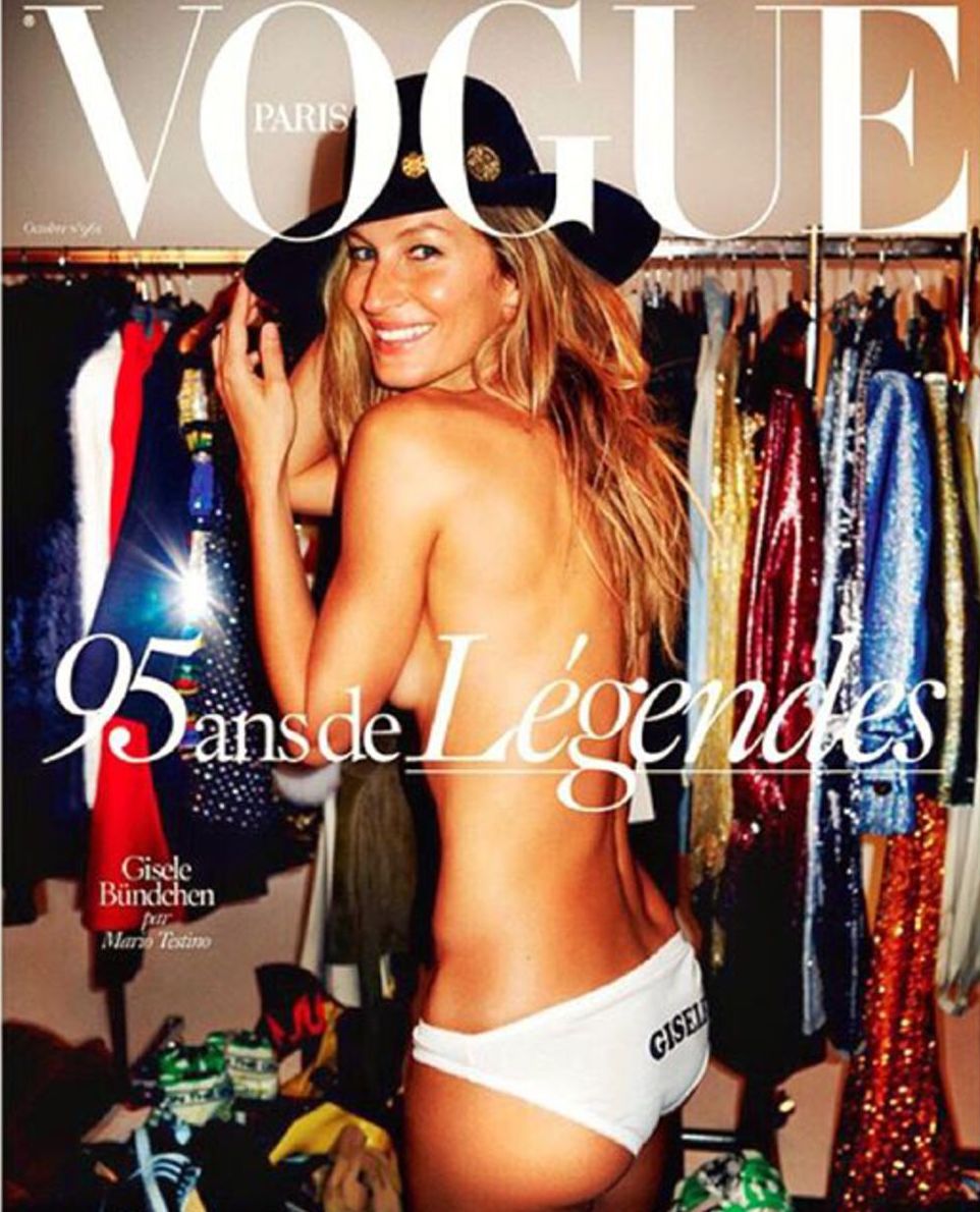 Gisele Bündchen na titulke októbrového Vogue.