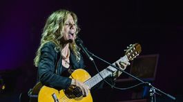 Speváčka Lenka Filipová počas vystúpenia v...