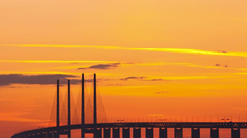 Most Dresund medzi švédskym Malmö a dánskou...