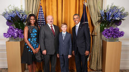 Alexandr Lukašenko, Nikolaj Lukašenko, Barack Obama, Michelle Obamová