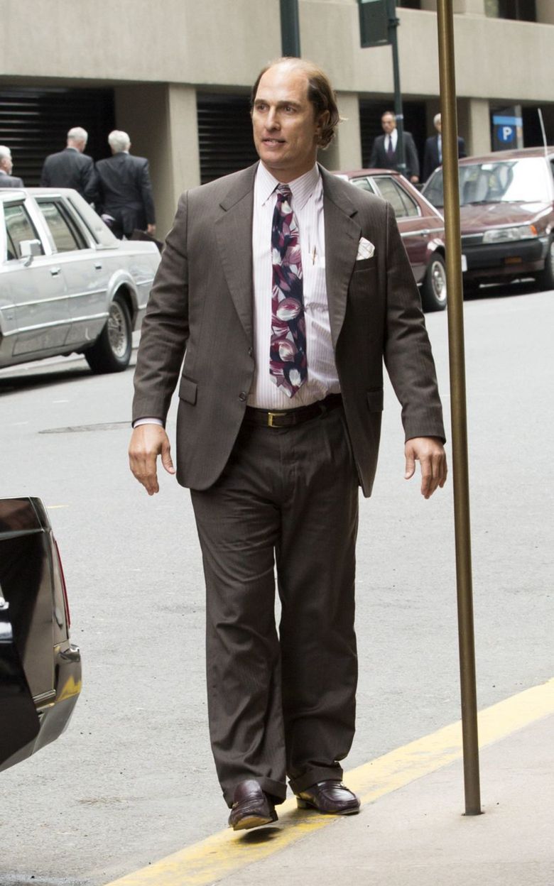 Herec Matthew McConaughey na nakrúcaní filmu...