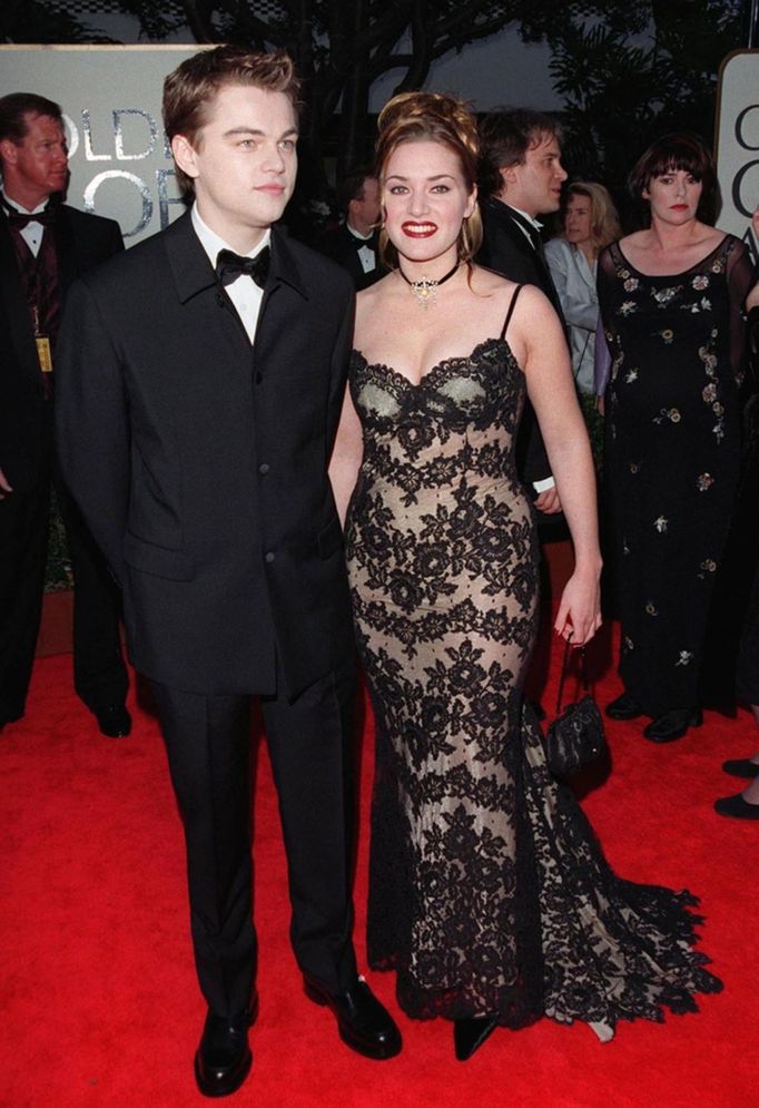 Rok 1998: Herečka Kate Winslet s kolegom...