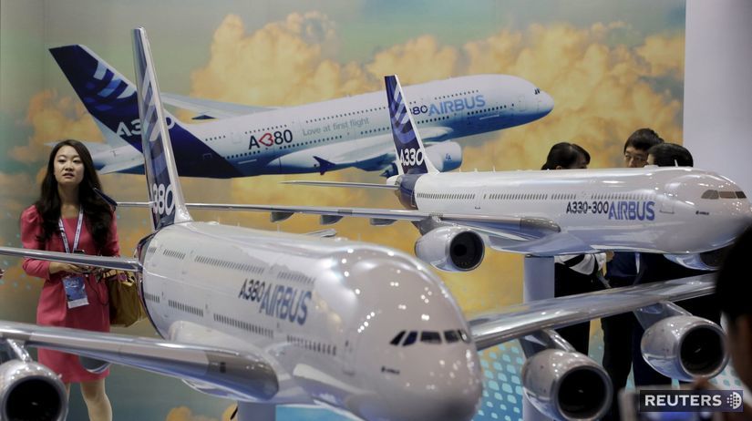 Airbus, lietadlá,Čina, Airbus A380, A300, expo