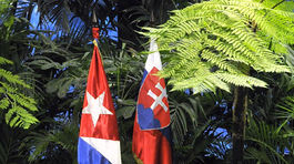 Fico sa stretol s kubánskym prezidentom Raúlom Castrom