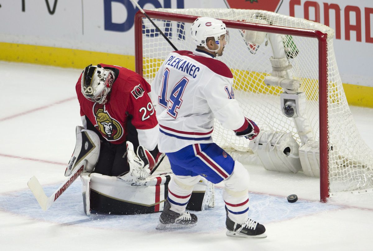 Tomáš Plekanec v drese Montrealu po góle do...