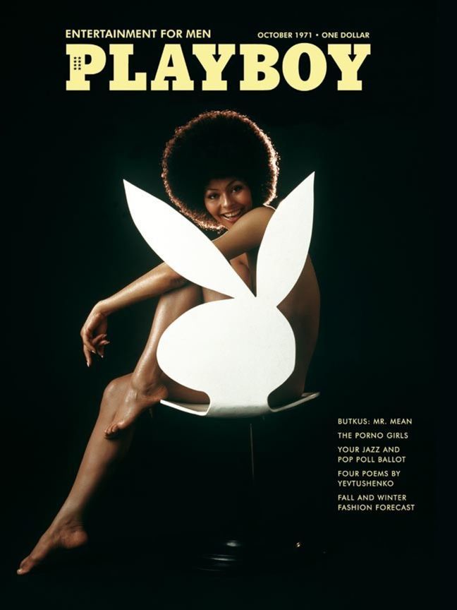 Záber na titulnú stranu magazínu Playboy z...