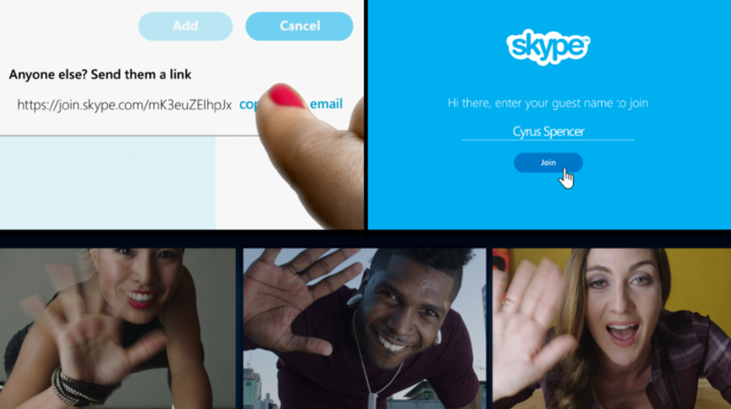 Skype, videohovor, Microsoft