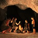 nález, neandertálec, jaskyňa, oheň