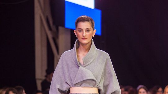 Záber z prehliadky dizajnérky Michaely...