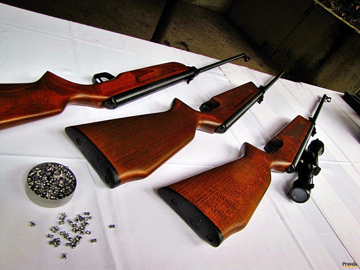 Vzduchovky z dubnickej zbrojovky.