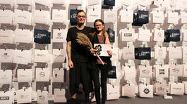 Vanessa Mayerová a model Šimon Kotyk