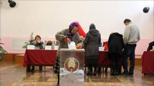 Voľby na vidieku v Mahiľovskej oblasti.