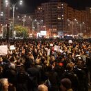 rumunsko, protest, demonštrácia,