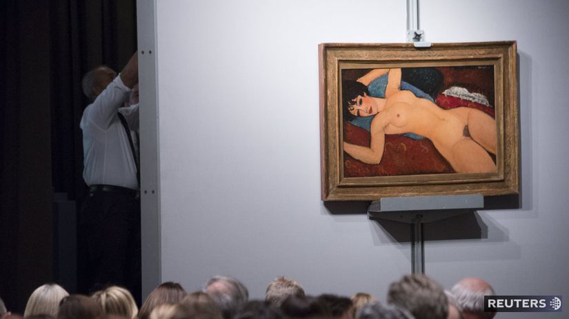 Modiglianiho obraz Nu couché