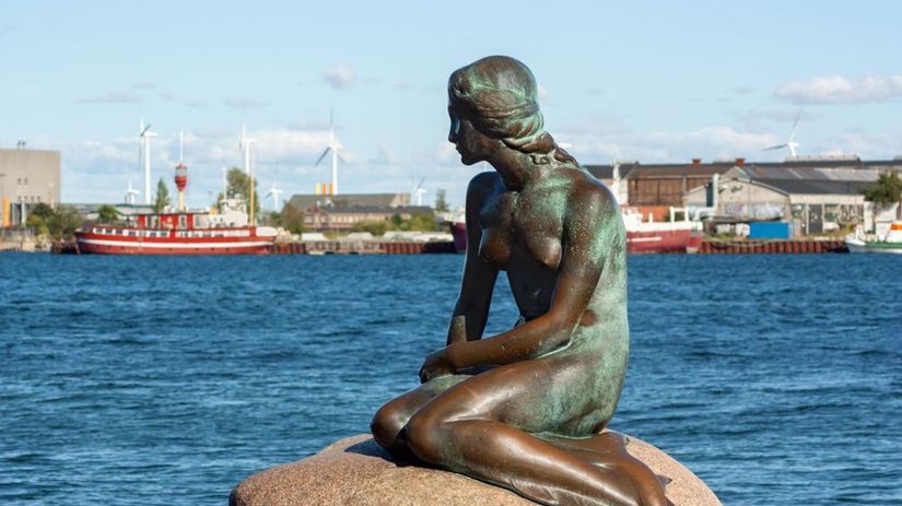 Malá morská víla, malá morská panna, Kodaň, Dánsko