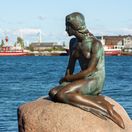 Malá morská víla, malá morská panna, Kodaň, Dánsko