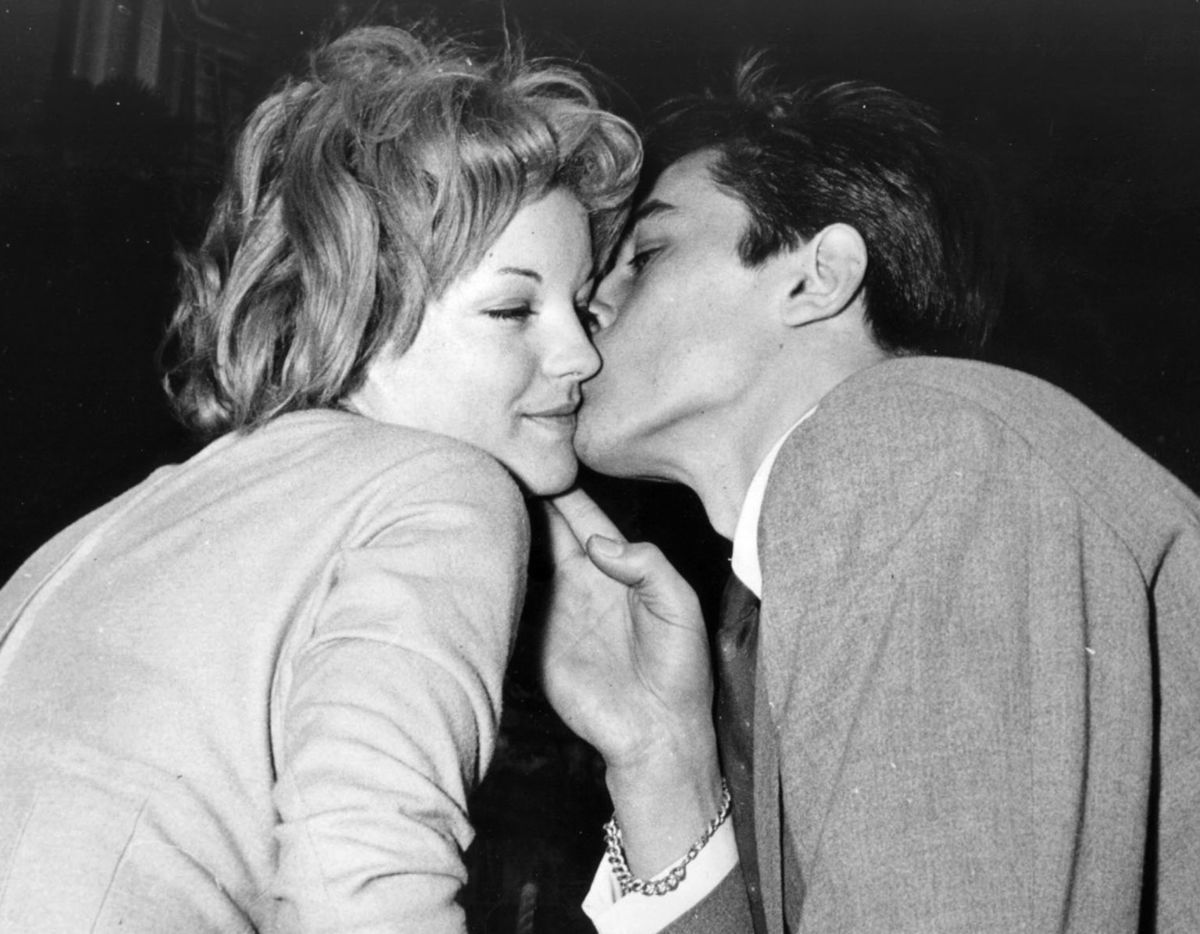 Alain Delon a Romy Schneider v roku 1959.