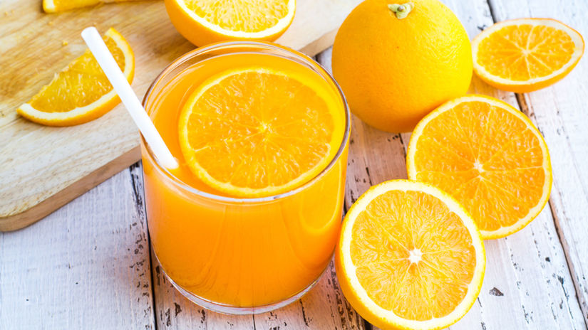 pomaranč, pomarančový džús