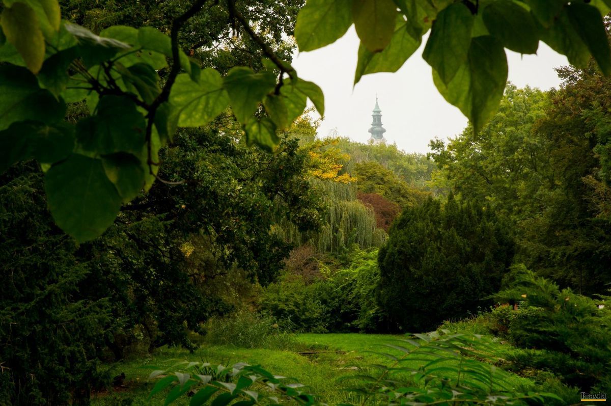 Mestský park na Sihoti v Nitre.