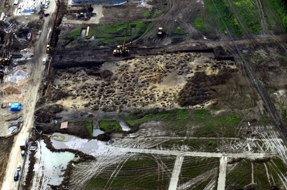 Miesto archeologického výskumu.