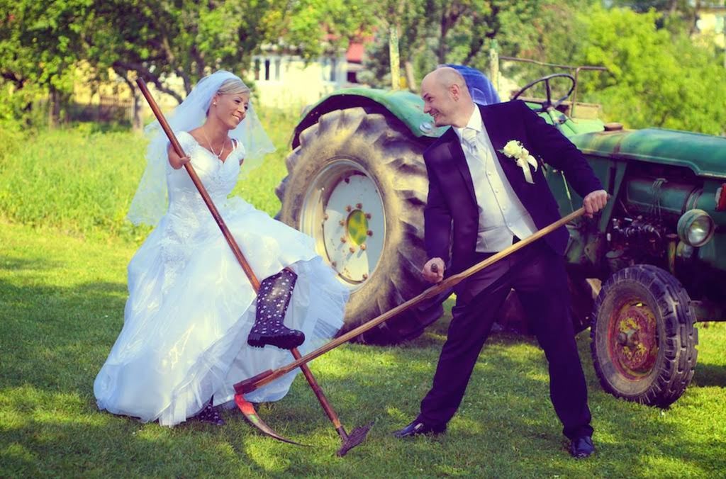 Momentka zo svadobného dňa.